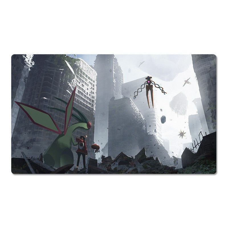 Deoxys Flygon Board Game Pokemon Playmat PTCG TCG CCG Pad Trading Card Games Mat