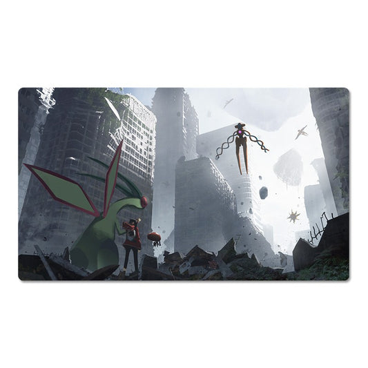 Deoxys Flygon Board Game Pokemon Playmat PTCG TCG CCG Pad Trading Card Games Mat