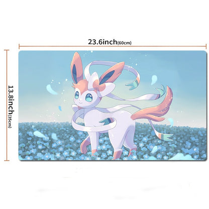 Sylveon Pokemon Table Playmat PTCG TCG CCG Play Pad Trading Card Game Mat
