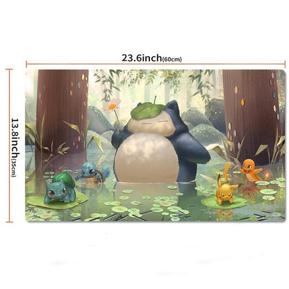 Snorlax Pokemon Table Playmat PTCG TCG CCG Pad Trading Card Games Mat Mousepad