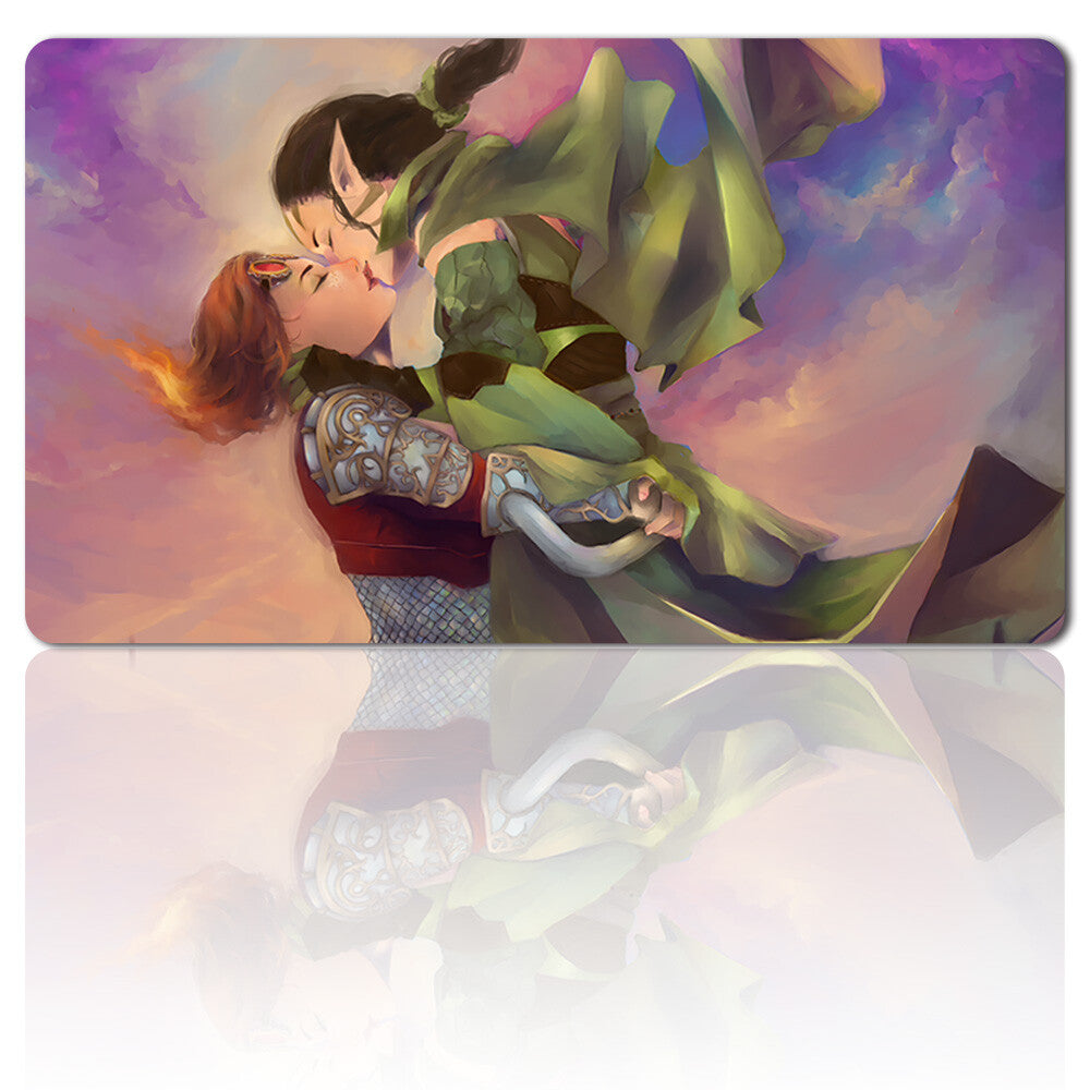 Nissa x Chandra - Board Game MTG Playmat Games Mousepad Play Mat of TCG