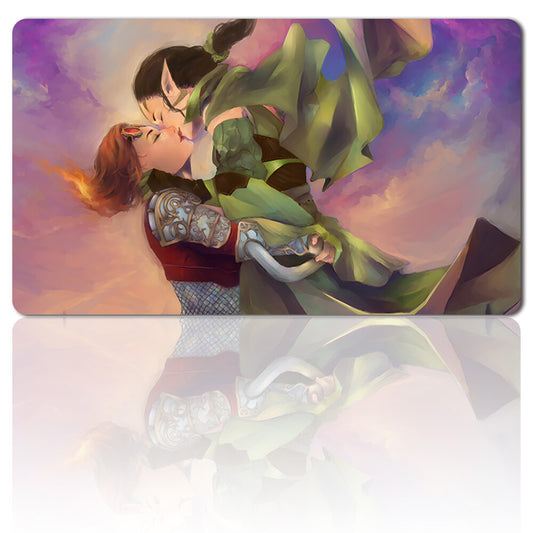 Nissa x Chandra - Board Game MTG Playmat Games Mousepad Play Mat of TCG