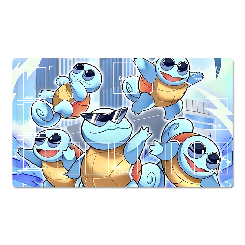 Cartoon character with a blue shell on a white background