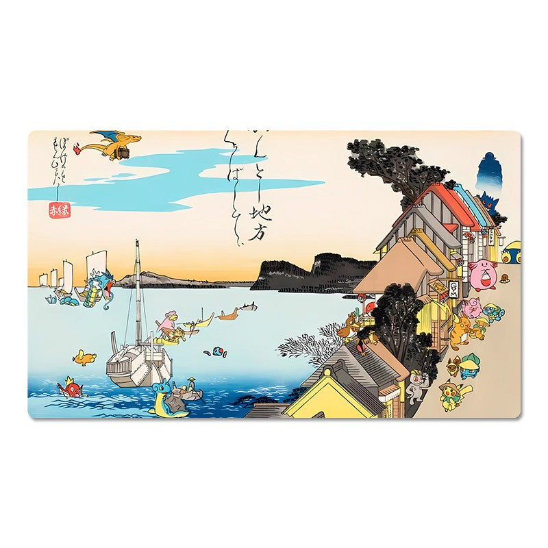 Kanto Region Board Game Pokemon Table Playmat TCG CCG Card Game Mat Mousepad