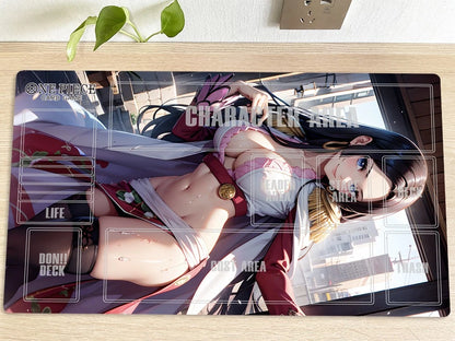 One Piece O-P OPCG TCG CCG Play Pad Boa·Hancock Playmat Trading Card Game Mat Mousepad Deskmat