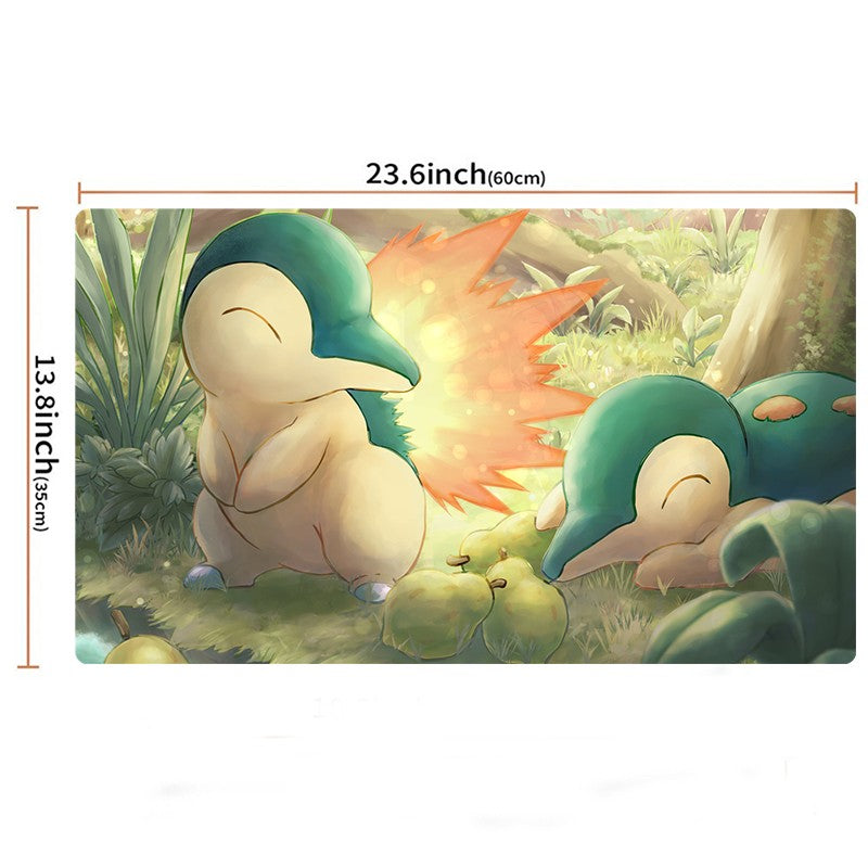 Cyndaquil Board Game Pokemon Playmat PTCG TCG CCG Pad Trading Card Games Mat