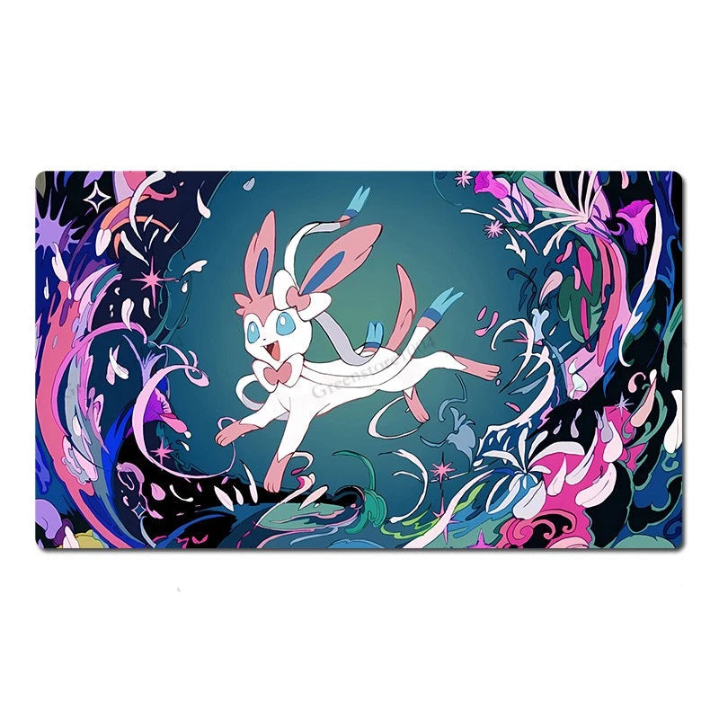 Sylveon Board Game Pokemon Table Playmat TCG CCG Mat Play Pad Mousepad