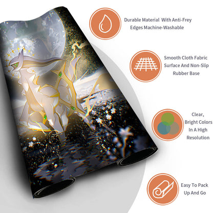New Pokemon Arceus Playmat Stitched Edge | Pokemon Playmat Stitched Edge With Zones | 386922