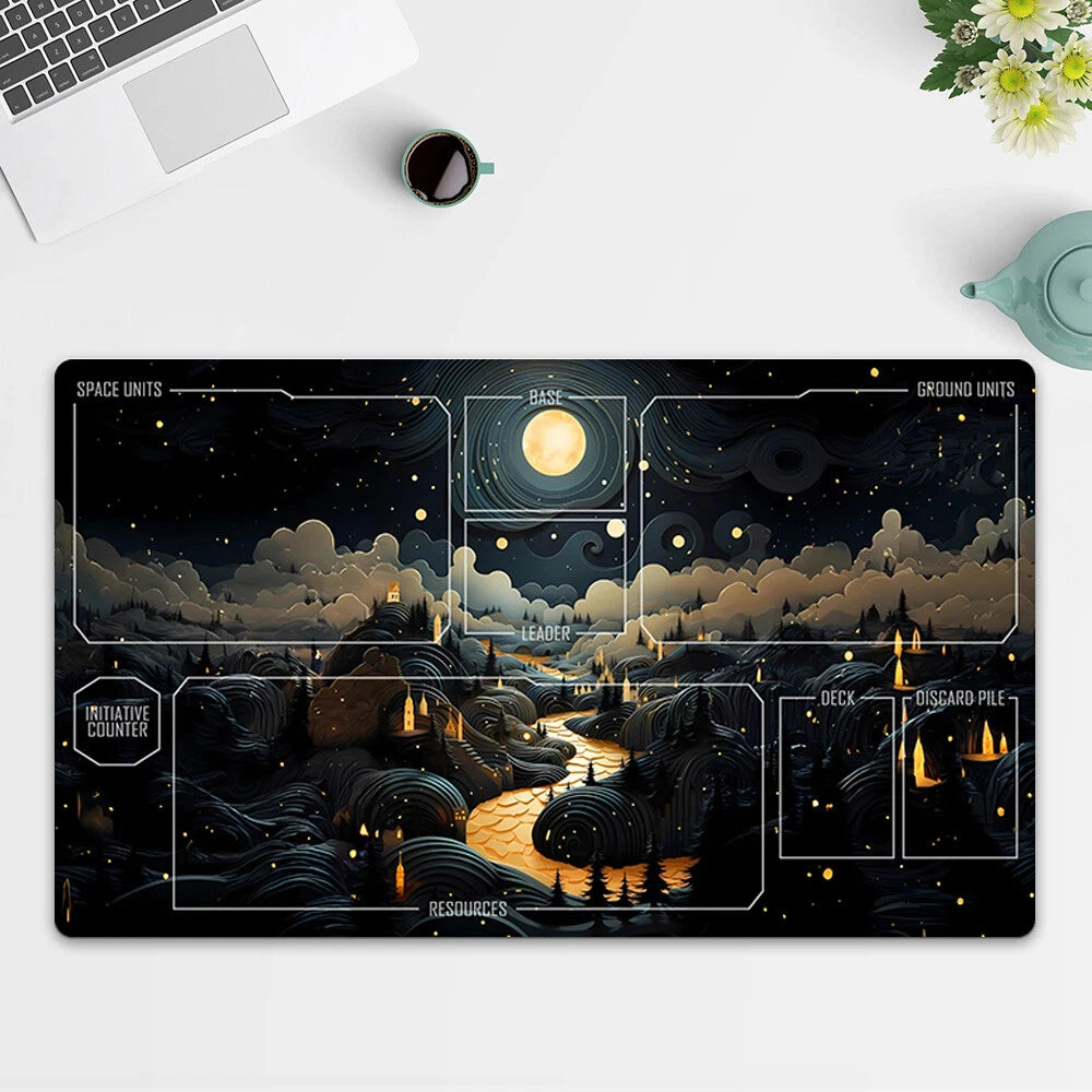 Playmat Landscape TCG Starwars : Unlimited Trading Card Game Mat Free Bag