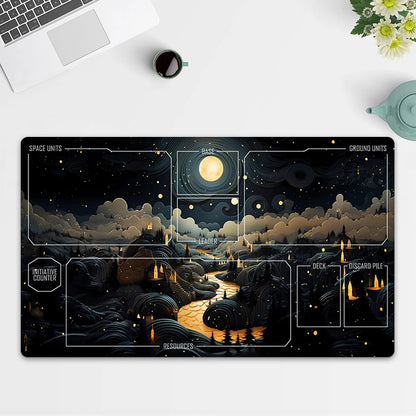 Playmat Landscape TCG Starwars : Unlimited Trading Card Game Mat Free Bag