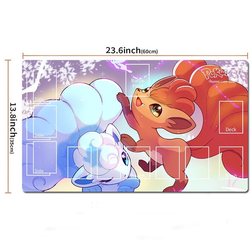 Alolan Vulpix Board Game Pokemon Table Playmat PTCG TCG CCG Deskmat Mousepad