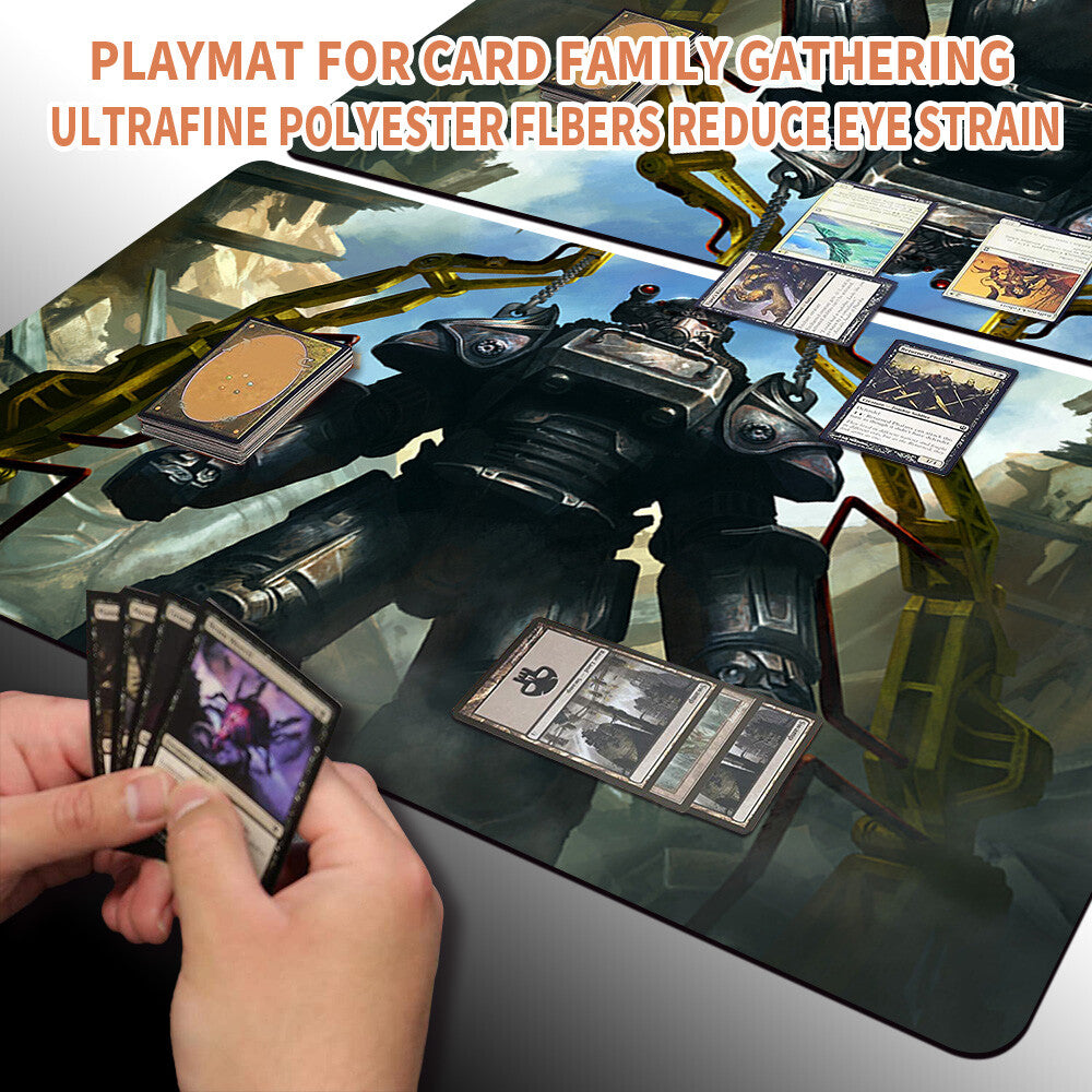 T-45 Power Armor - Magic The Gathering MTG Playmat TCG CCG MTG Playmat Stitched Edge