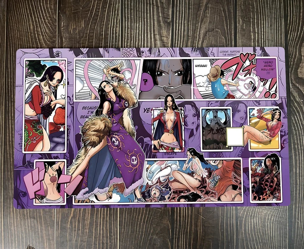 O-P OPCG TCG CCG Boa Hancock Table Playmat Trading Card Game DeskMat Mousepad