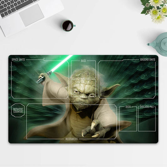 Playmat Master Yoda TCG Starwars : Unlimited Trading Card Game Play Mat Free Bag