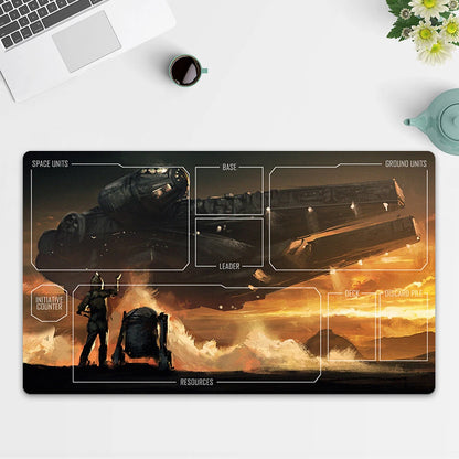 Playmat C 3PO &amp; R2 D2 TCG Starwars : Unlimited Trading Card Game Mat Free Bag