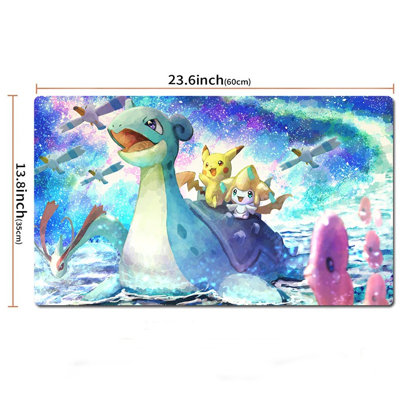 Lapras Jirachi Board Game Pokemon Playmat Card Play Mat TCG CCG Pad Mousepad