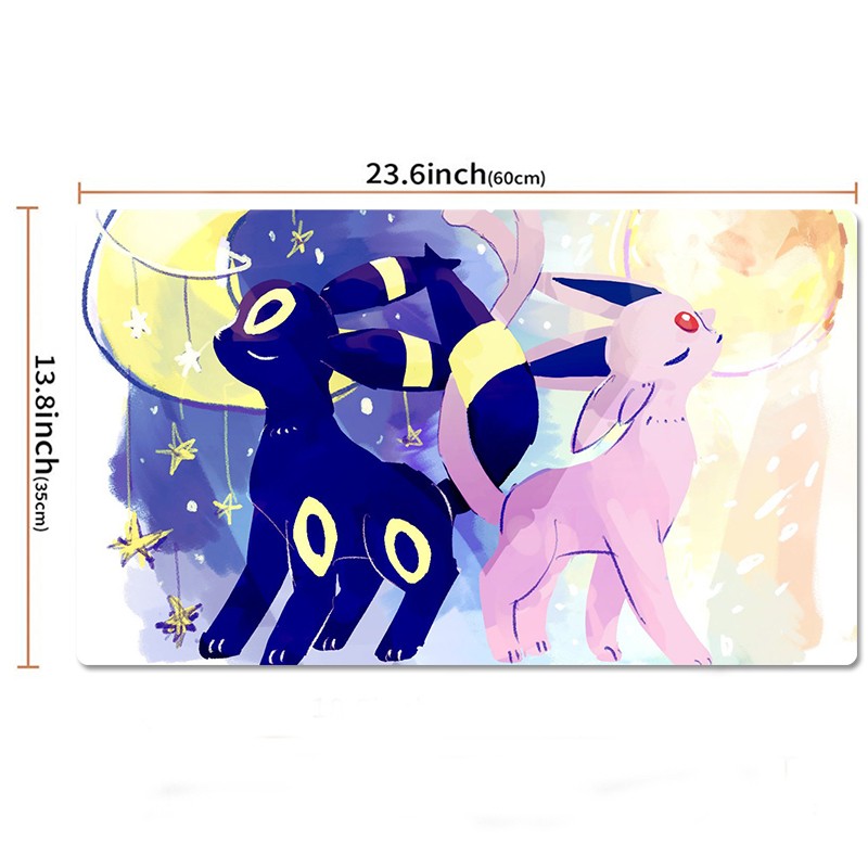 Umbreon Espeon Pokemon Table Playmat PTCG TCG CCG Play Pad Trading Card Game Mat