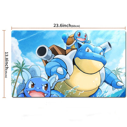 Squirtle Blastoise Wartortle Board Game Pokemon Playmat Card Play TCG CCG Mat