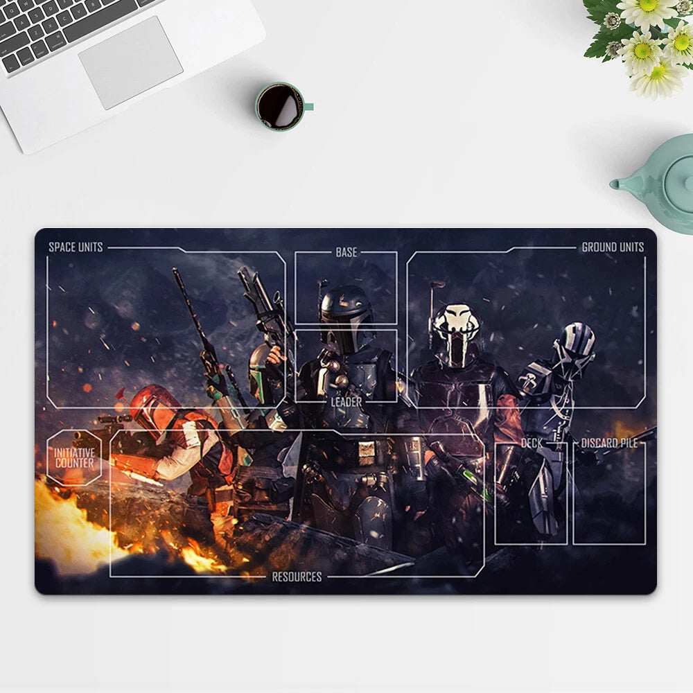 Playmat Boba Fett TCG Starwars : Unlimited Trading Card Game Play Mat Free Bag