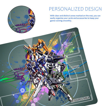 Gundam Playmat Suitable for GCG , includes Storage Bag, 24 x 14 inches (226518)