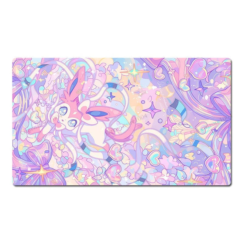 Sylveon Board Game Pokemon Table Playmat TCG CCG Mat Gaming Pad Mousepad &amp; Bag