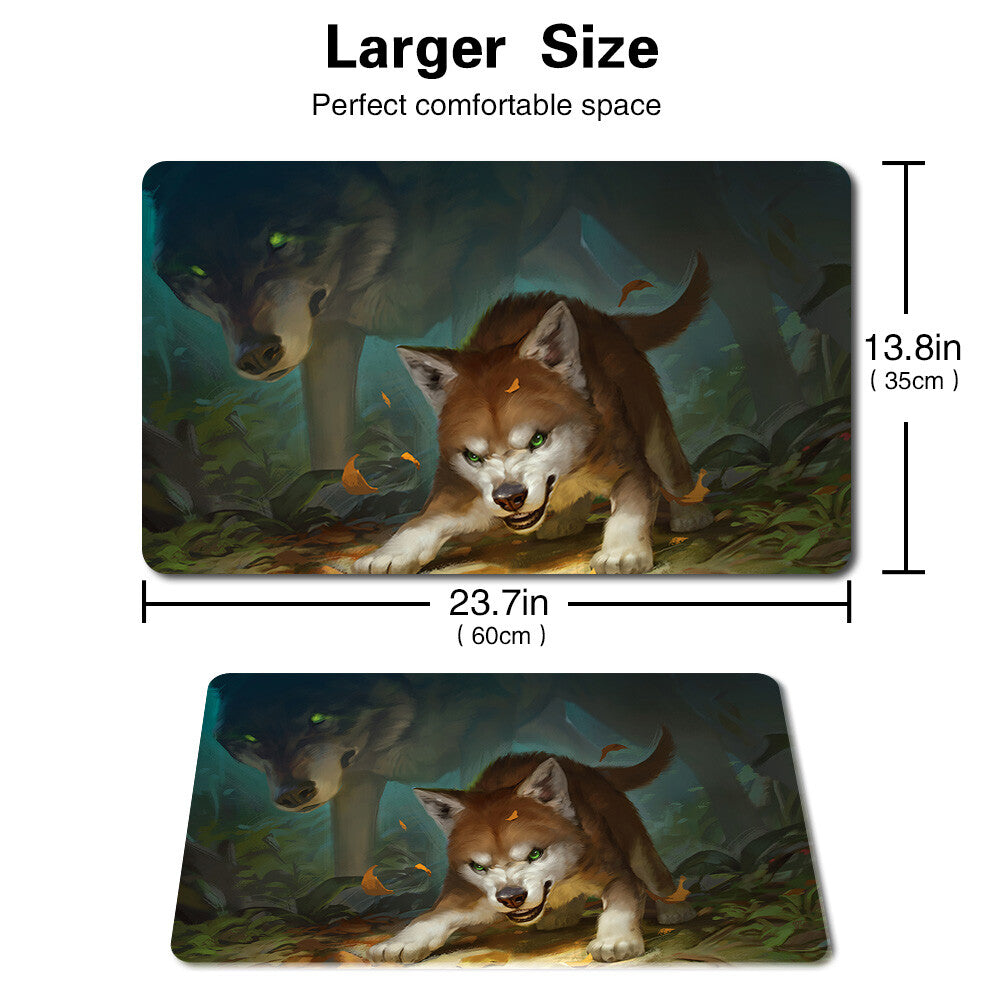 FEROCIOUS PUP - Board Game MTG Playmat Games Mousepad Play Mat of TCG