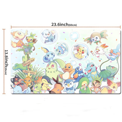 Board Game Pokemon Table Playmat PTCG TCG CCG Play Pad Trading Card Games Mat