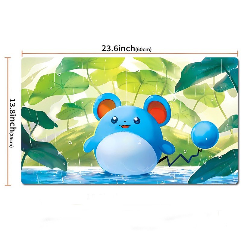 Marill Board Game Pokemon Table Playmat TCG CCG Play Mat Gaming Pad Mousepad