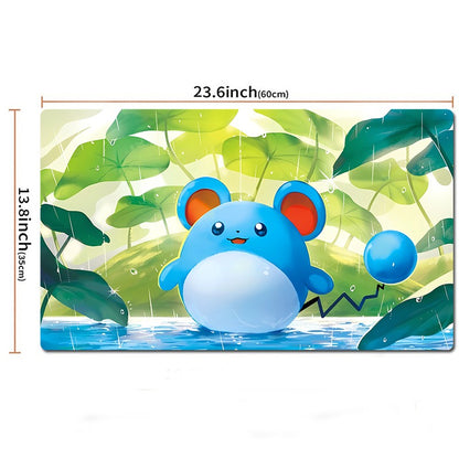 Marill Board Game Pokemon Table Playmat TCG CCG Play Mat Gaming Pad Mousepad