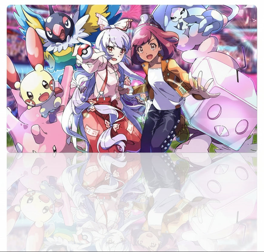 Hatteren Eiscue Board Game Pokemon Playmat TCG CCG Card Game Play Mat Mousepad