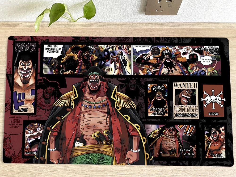 One Piece Marshall·D·Teach Table Playmat OPCG TCG CCG Mouse Pad Trading Card Game Desk Mat