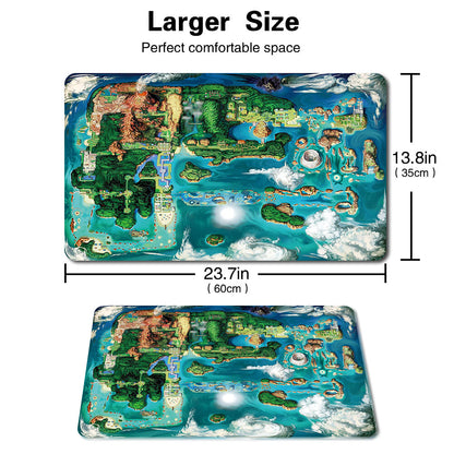910141 - Board Game Pokemon Map Playmat Games Mousepad Play Mat of TCG