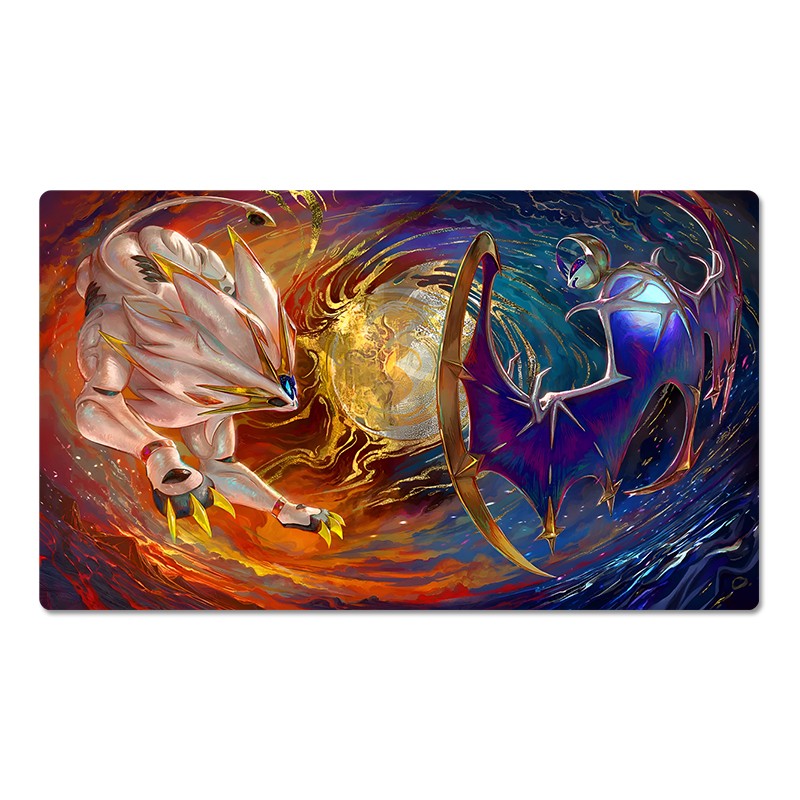 Solgaleo Lunala Board Game Pokemon Table Playmat Play Mat TCG CCG Pad Mousepad