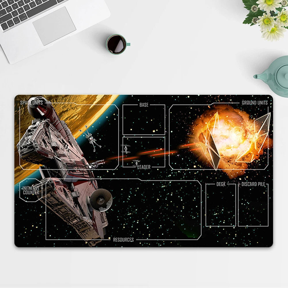 Playmat Millennium Falcon TCG Starwars : Unlimited Trading Card Game Mat FreeBag