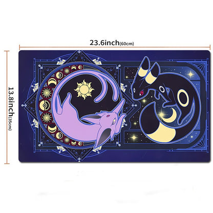 Eevee Board Game Pokemon Table Playmat Games Card Play Mat TCG CCG Pad Mousepad