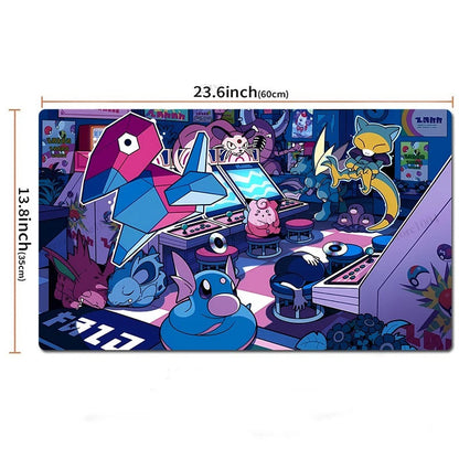 Night Arcade Board Game Pokemon Table Playmat TCG CCG Mat Play Pad Mousepad