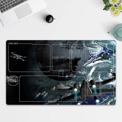 Playmat Deathstar TCG Starwars : Unlimited Trading Card Game Play Mat Free Bag