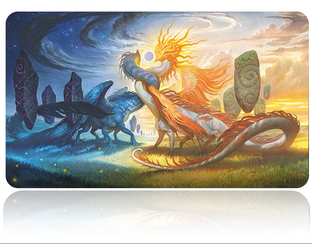 CELESTIAL REUNION - MTG Playmat | TCG CCG Card Game Mat | Non-Slip Base