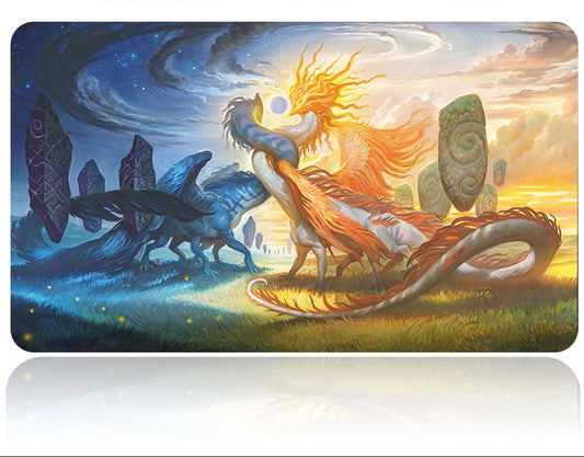 CELESTIAL REUNION - MTG Playmat | TCG CCG Card Game Mat | Non-Slip Base