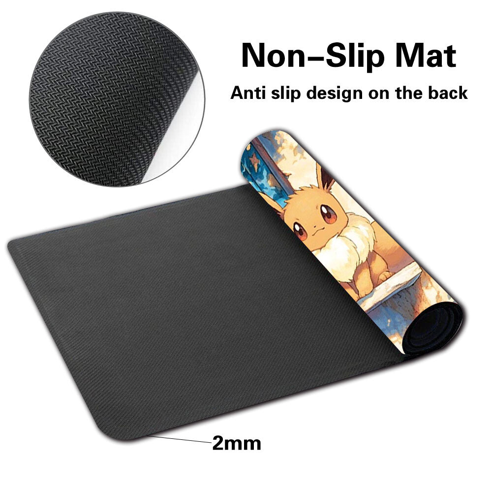 458986 - Board Game Pokemon  Eevee Playmat Games Mousepad Play Mat of TCG