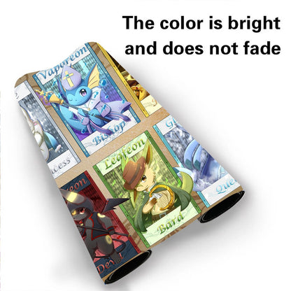Eevee Evolutions Board Game Pokemon Table Playmat TCG CCG Trading Card Games Mat