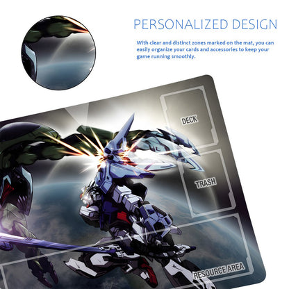 Gundam Playmat Suitable for GCG , includes Storage Bag, 24 x 14 inches (77205)