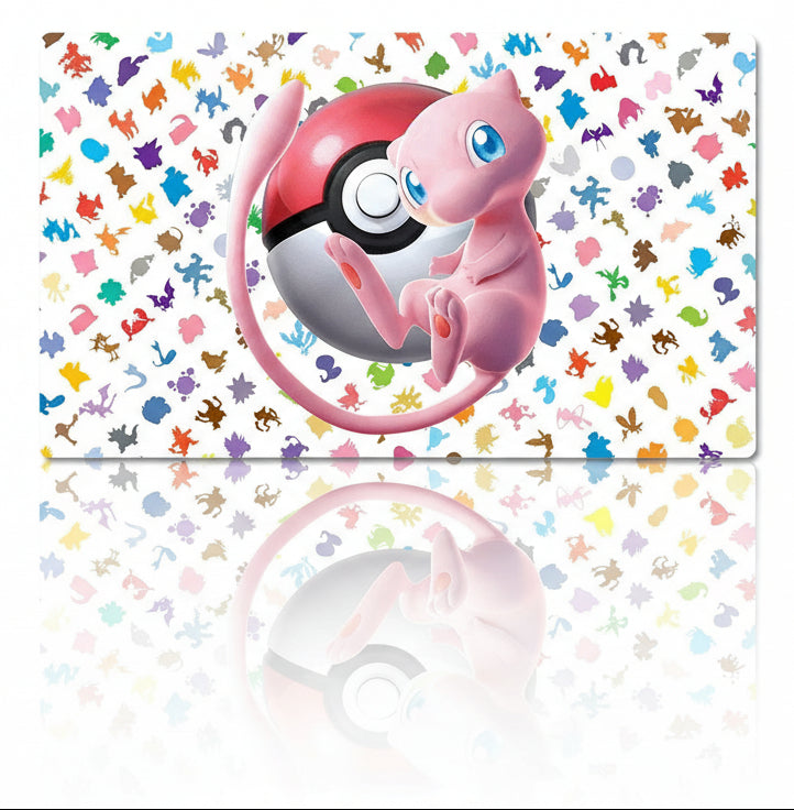 Mew Board Game Pokemon Table Playmat TCG CCG Mat Gaming Play Pad Mousepad & Bag