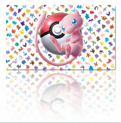 Mew Board Game Pokemon Table Playmat TCG CCG Mat Gaming Play Pad Mousepad & Bag
