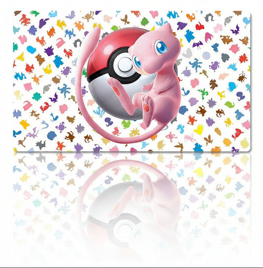Mew Board Game Pokemon Table Playmat TCG CCG Mat Gaming Play Pad Mousepad & Bag