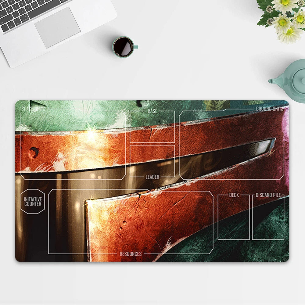 Playmat Boba Fett TCG Starwars : Unlimited Trading Card Game Play Mat Free Bag