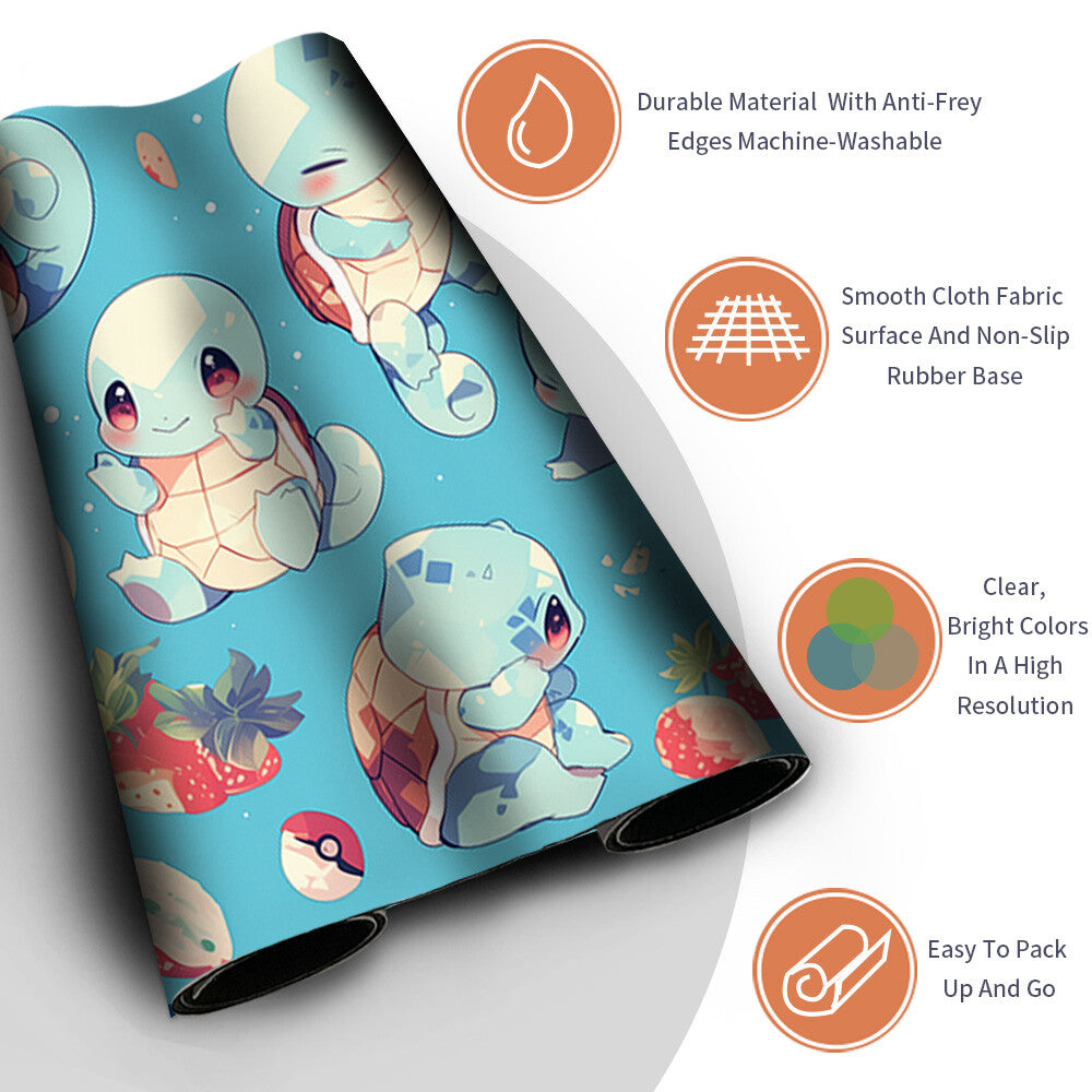 New Pokemon Squirtle Playmat Stitched Edge with | Pokemon TCG Playmat Stitched Edge | 1351547