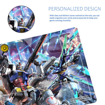 Gundam Playmat Suitable for GCG , includes Storage Bag, 24 x 14 inches (GD510149)