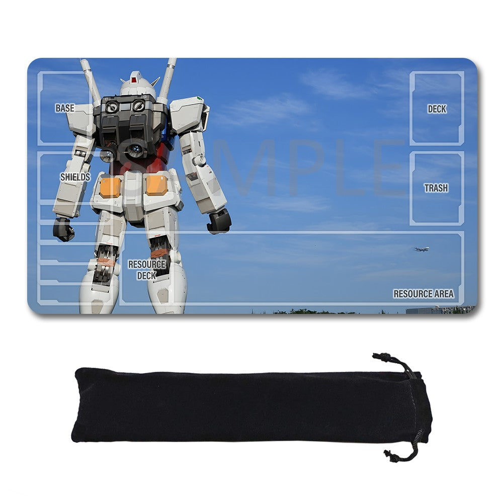 Gundam Playmat Suitable for GCG , includes Storage Bag, 24 x 14 inches (83854)