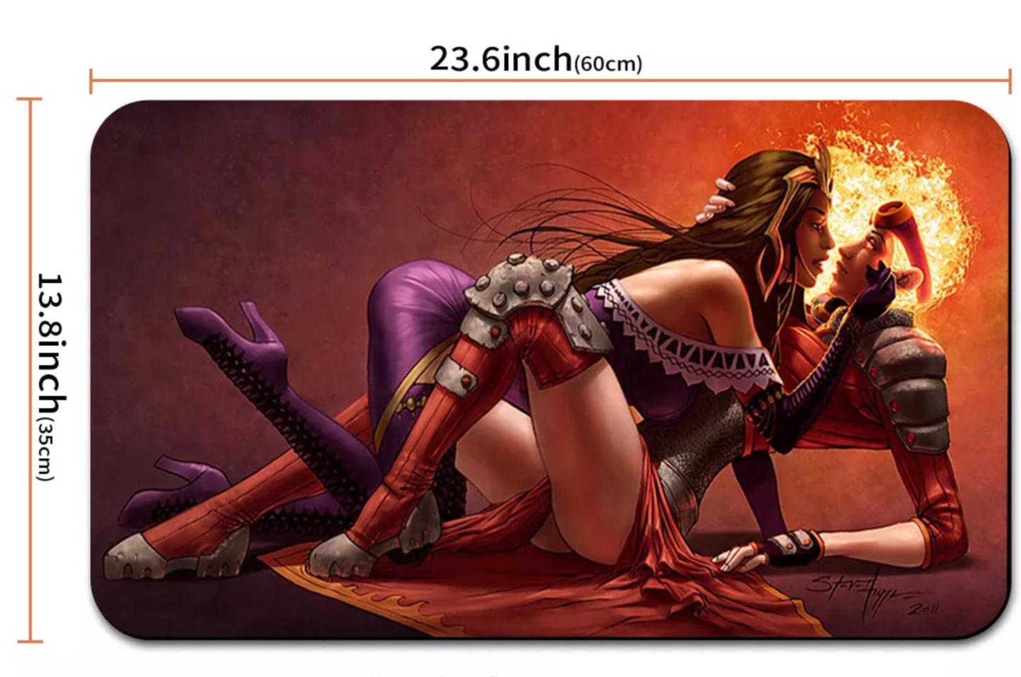 Chandra Nalaar Liliana Vess MTG Playmat Trading Card Game Mat TCG CCG Mouse Pad